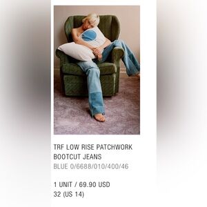 TRF LOW RISE PATCHWORK
BOOTCUT JEANS